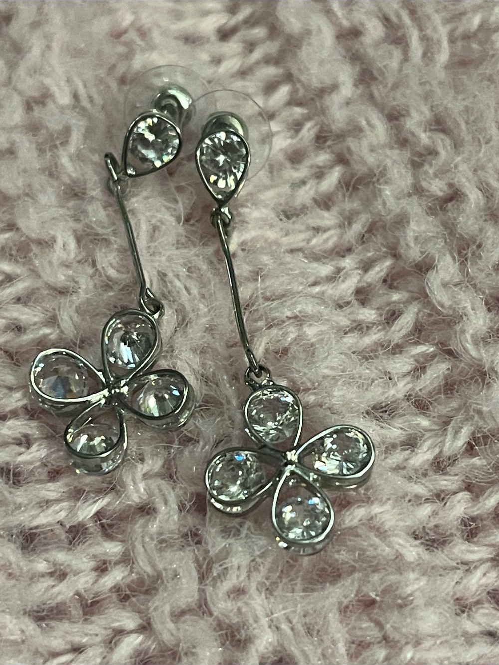 5 Pairs Vintage Y2K Dangle Earrings Bundle Crystal Bead Boho Jewelry Set - Picture 5 of 5